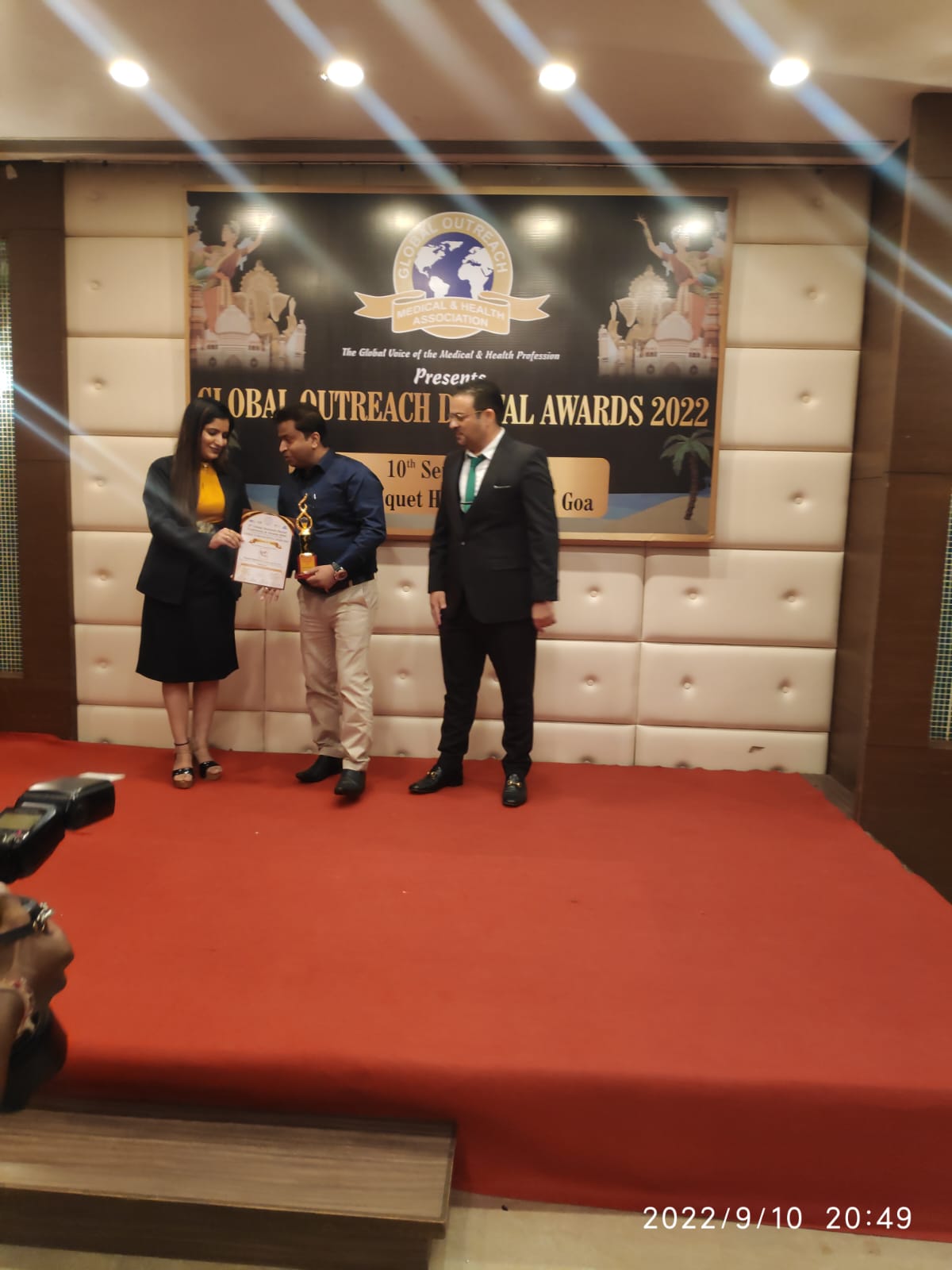 Award Ceremony - Global Outreach Dental Awards 2022, Goa